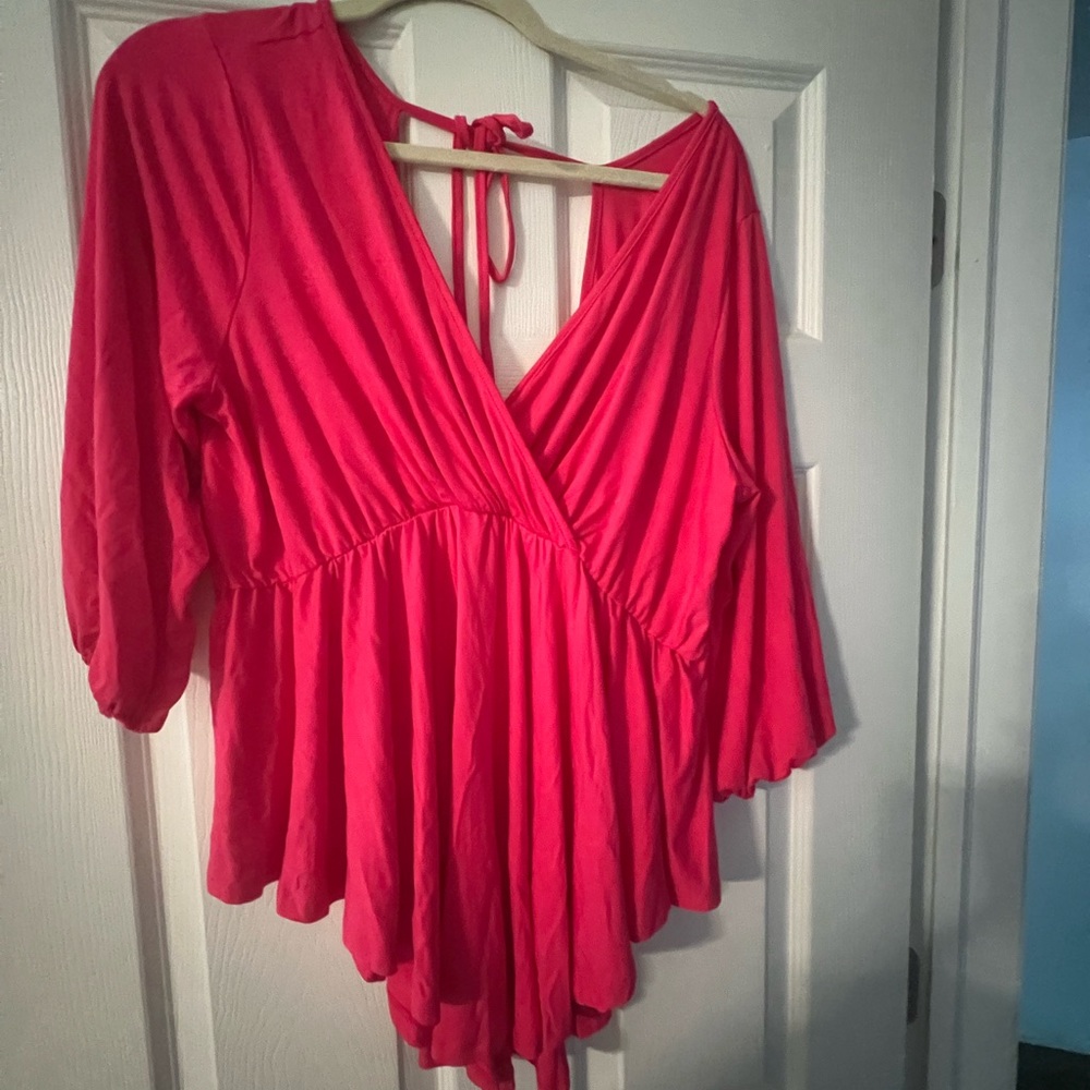 Neon pink shirt